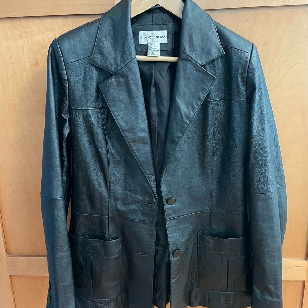 Newport News Black Leather Jacket